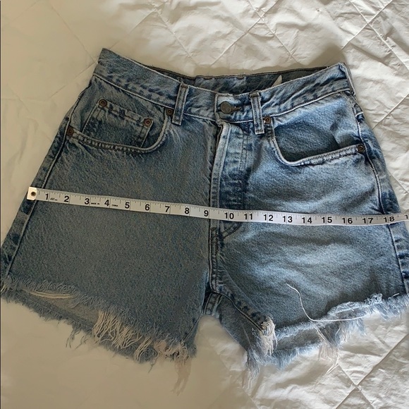 Lucky Brand Dungarees High Waisted Denim Shorts - Picture 7 of 8